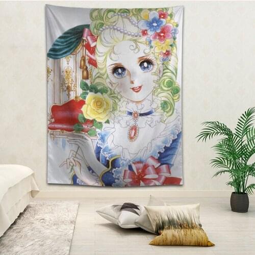 Hot Sale Custom The Rose of Versailles Wall Hanging HD Landscape 3D Printing Digital Printing Home Decoration Tapestry