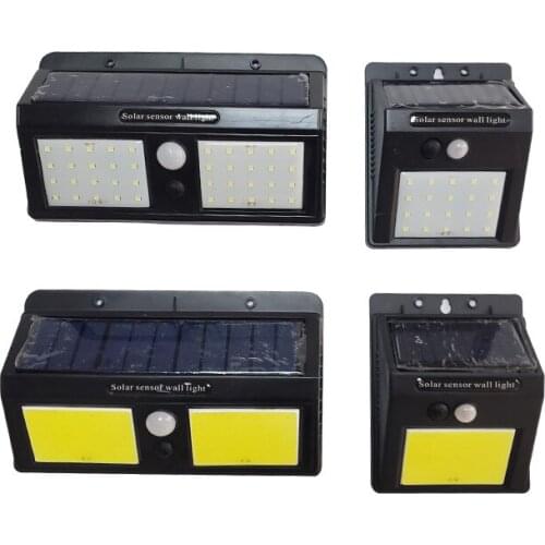 IP44 Up Down Outdoor Waterproof Led Solar Wall Lighting Lamp with Movement Sensor for Outside Street Porch Garden Veranda Home