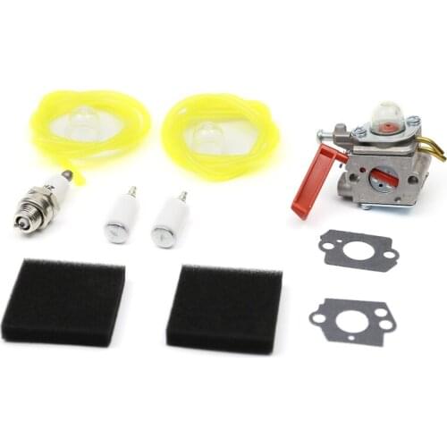 Carburetor Kit for Homelite UT-20749 UT-20758 UT-20769 UT-20750 UP08713 Zama C1U-H47 Fuel Line Filter Primer Bulb Parts