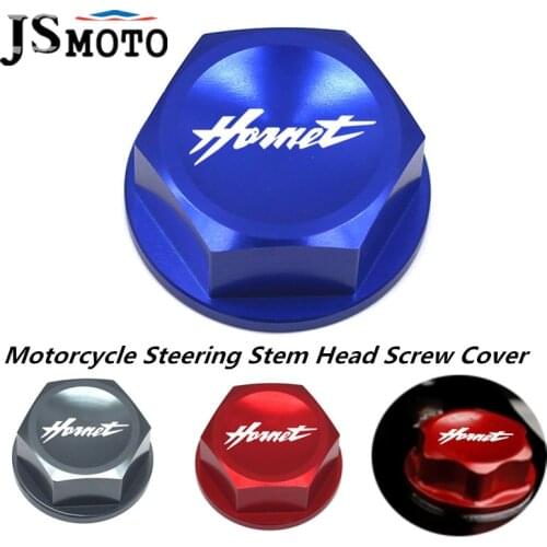 Motorcycle CNC Aluminum Steering Stem Head Screw Cover Cap For Honda HORNET600/900 Hornet 600 2003-2013 Hornet 900 2002-2008