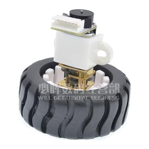 N20 Electric Motor Encoder DC 6V Car Wheels Dia 34mm 43mm Intelligent Tires Gear Motors 6 V Volt Reducer 39 To 3000rpm Moter DC