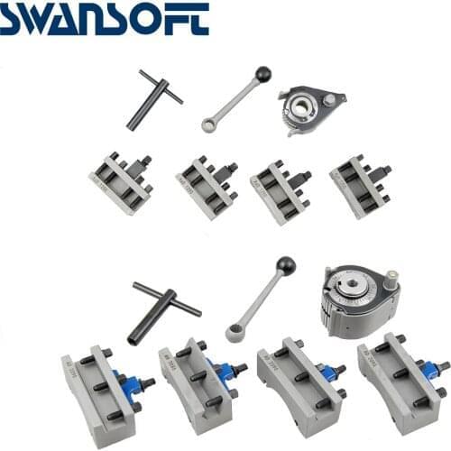 Aa 120-220mm swing European style 40-position quick change tool post set, One set contains: 1pcs tool post and 4pcs holder