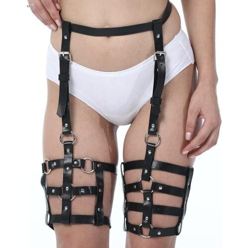 NewSexy Encuadernación De Cuero Legs Waist Leather Binding Flirting Toy for Women