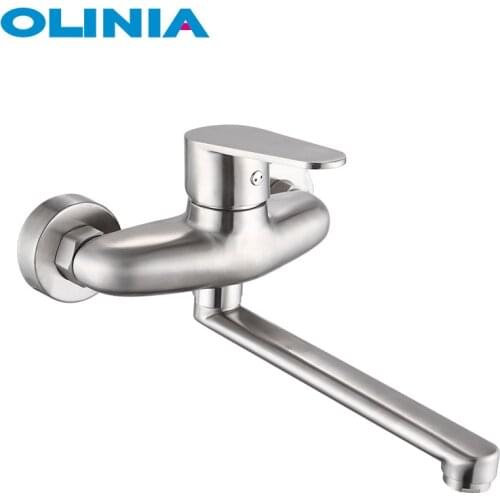 OLINIA bathroom faucets brushed nickel color bathtub faucets 304 stainless steel home improvement bathroom faucets OL98803