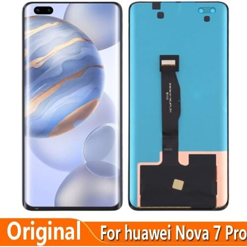 Original OLED 6.57" For Huawei Nova 7 Pro 5G JER-AN10 LCD Display Touch Screen Digitizer Assembly Replace For Huawei Nova 7Pro