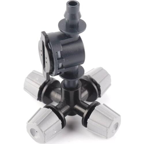 5-50sets Irrigation System 6mm Grey Across Atomized sprinkler Kit with Anti-Drip Water Control Foggy Sprinkler Garden Irrigation