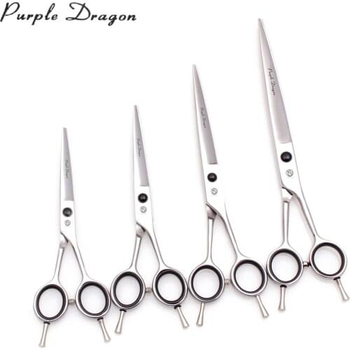 Dog Grooming Scissors 5.5" 6" 7" 8" Purple Dragon Stainless Cat Straight Scissors Professional Pet Scissors Animal Shears Z1027