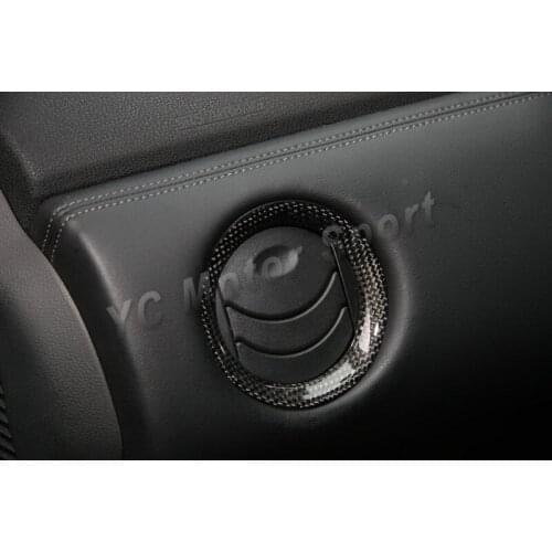 Dry Carbon Fiber 1&1 Plain Weave Glossy Finish Interior Trim 4pcs Fit For 2008-2013 R35 GTR Air Con Surround Trim Car-styling