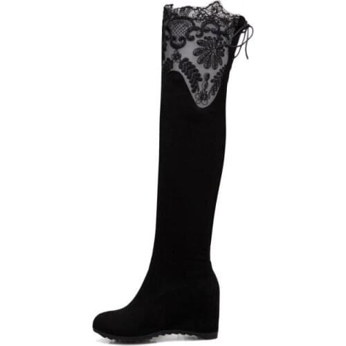 Big Size 9 10 11 12 thigh high boots knee high boots over the knee boots women ladies boots shoes woman winter boots women