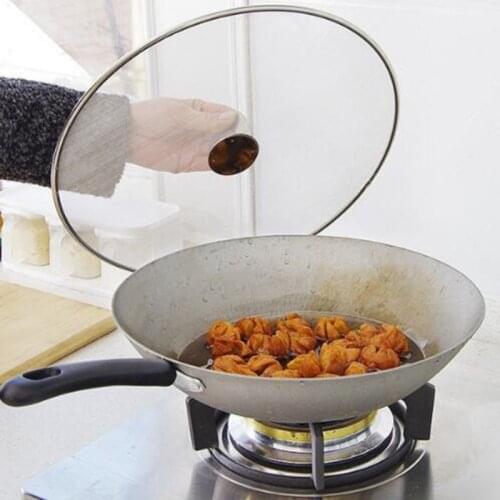Stainless Steel Prevent Oil Splash Cover Foldable Handle Lid Grease Filter Cooking Tools Screen Mesh Cookware Part
