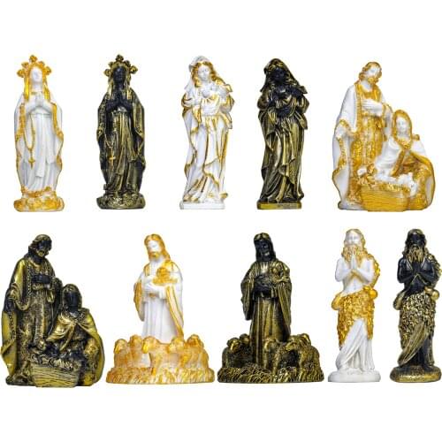 Resin Holy Family Statue, Jesus Series Christ Catholic Figurine Religious