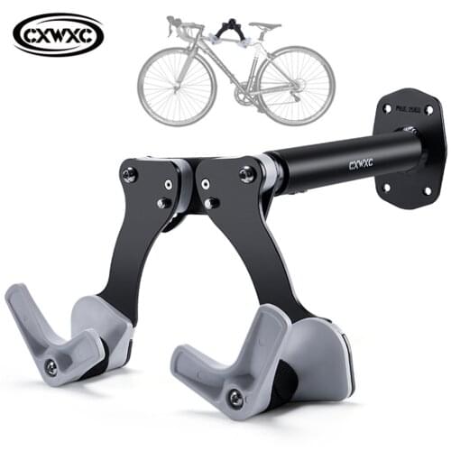 Bicycle storage rack wall mounted bicycle hook aluminum alloy/iron bicycle wall mounted heavy bicycle rack folding bicycle