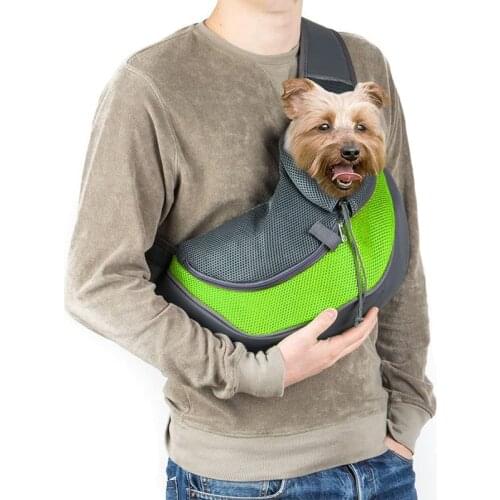 New Breathable Dog Carrier Outdoor Travel Handbag Mesh Shoulder Bag Sling Pet Travel Tote Cat Puppy Carrier