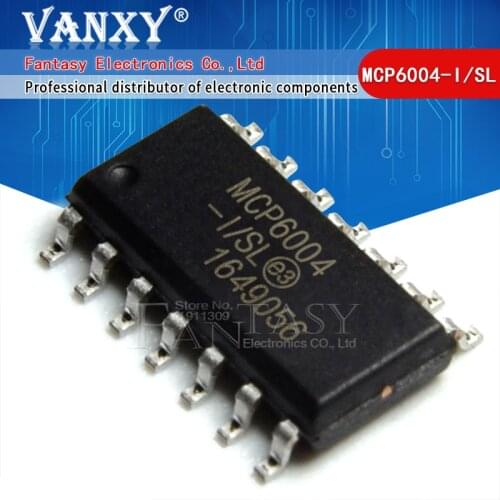 10PCS MCP6004-I/SL SOP-14 MCP6004-I SOP MCP6004 SMD