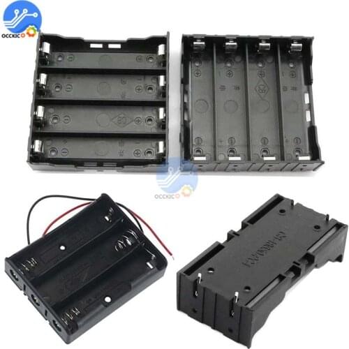 18650 Battery Holder 1X 2X 3X 4X Slot 18650 Power Bank Case Container Battery Storage Box 1 2 3 4 Slot with Pin or Wire