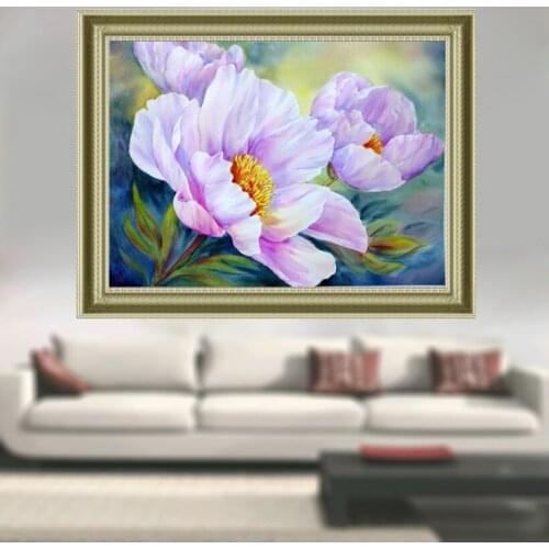 3D peony Diy diamond painting Cross stitch Kit Diamond Embroidery 5d square drill Diamond mosaic full coverage rhinestone