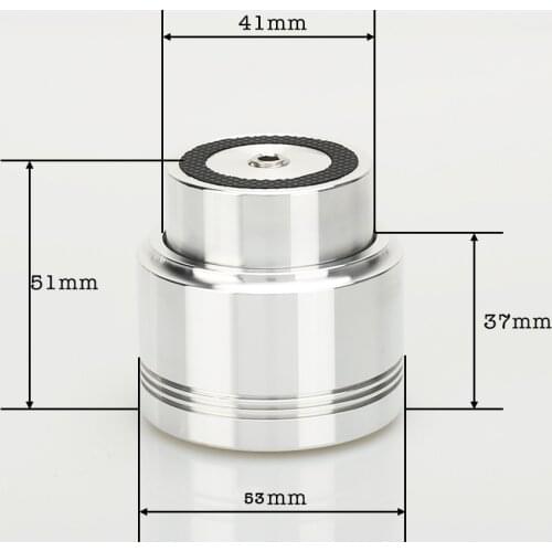 4pcs D53*H51 Sound Lsolation Spikes Maglev Feet HIFI Audio Stand Mat Amplifier Aluminum Feet