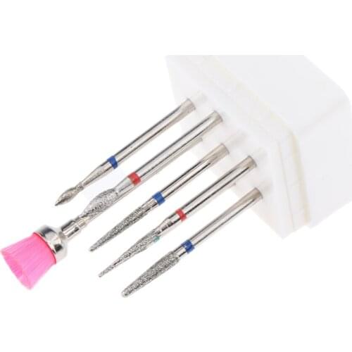 7pcs/Set Nail Drill Bits, Steel Cuticle Nails File Bits for Polishing and Reshaping Your Natural and Acrylic Nails