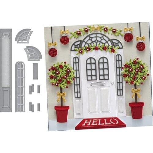 CH 2021 New Arrival Presell Open-House-Door Metal Cutting Dies For Scrapbooking DIY Cards Stencil Paper Craft Handmade Album
