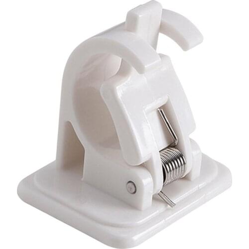 Fishing Rod Holder ABS Stable Adhesive Wall Mounted Fishing Pole Racksuitable For The Smooth Surface Of Tiles White