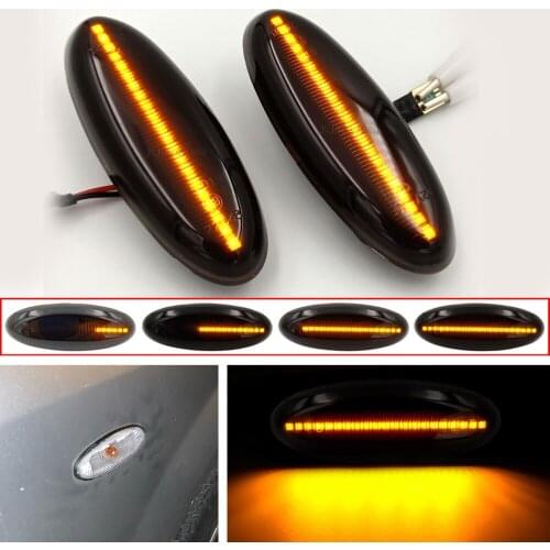 Dynamic LED Turn Signal Side Marker Blinker Light For Mazda Ranger B2500 323 Etude P5 4-Door Sedan 323F 5-Door Astina/Lantis
