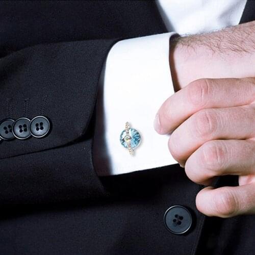 11.11 luxury jewellery designers cuff links made with Austrian crystal jewellery accessories wedding anniversary gift husband