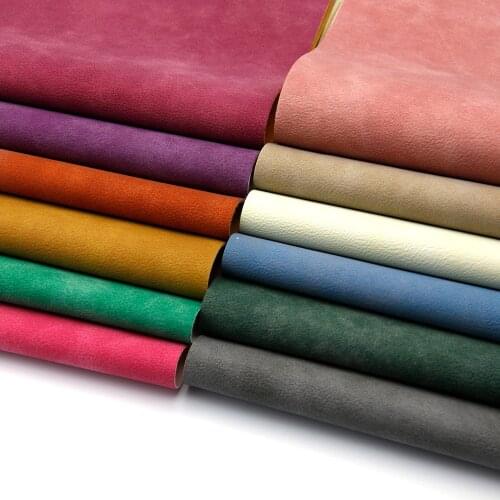 20*33cm Velvet Solid Color Double Sided Faux Synthetic Leather Sheets DIY For Bows Earrings Handbag Home Decor Crafts,1Yc19493