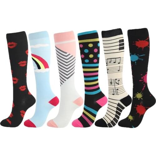 Elastic Outdoor Women/Men Compression Stockings Breathable Nylon Fitness Sport Camping Soccer Stocking Protect Feet