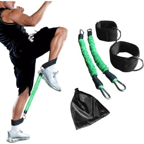 Resistance Bands Crossfit Running Tubes Leg Jump Muscle Training Football Basketball Bounce Exercise Speed Agility Pull Rope