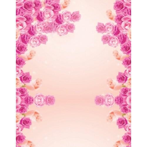5x7ft Pink Rose Flowers Photography Backdrops Photo Props Studio Background