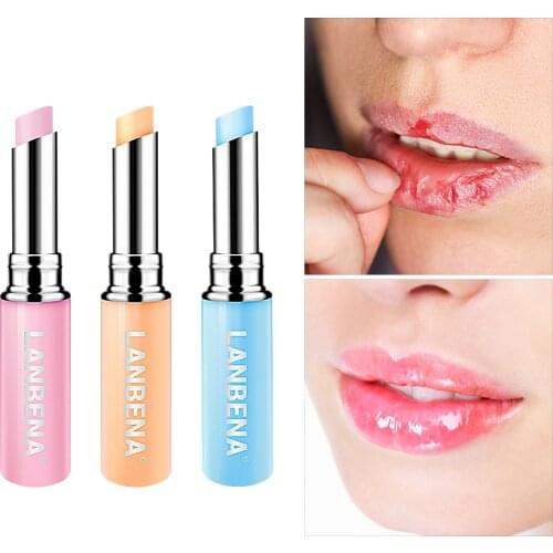 Chameleon Lip Balm Beeswax Prevent Chapped Lips Hyaluronic Acid Deep Moisturizing Fruit Lip Gloss Brighten Rose Essence Lip Balm