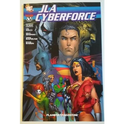 JLA / CYBERFORCE, DC COMICS, EDITORIAL PLANETA - 2009, Justice League, 1ª ED. Spanish, COMIC BOOK, CROSSOVER, JOE KELLY