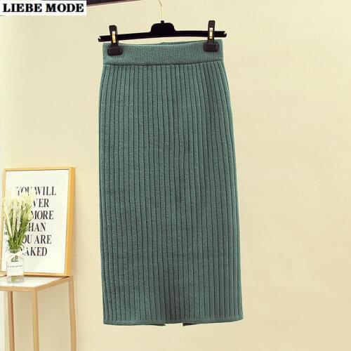 LIEBE MODE Knitted Pencil Skirts