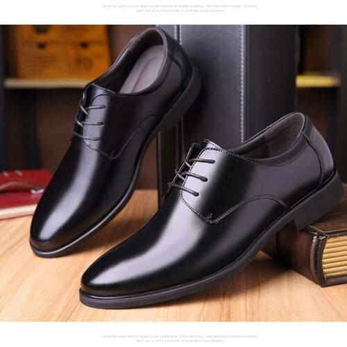 Luxury Business Oxford Leather Shoes Men Breathable Rubber Formal Dress Shoes Male Office Wedding Flats Footwear Mocassin Homme