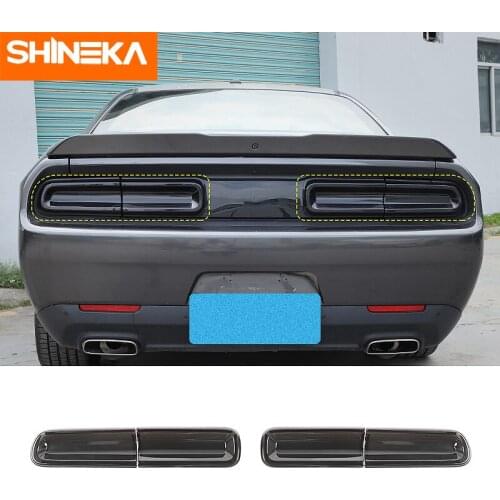 SHINEKA Car Sticker for Challenger 2015 Car Rear Taillight Lamp Decoration Cover Exterior Accessories for Dodge Challenger 2015