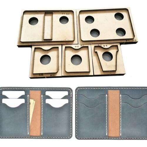 New Japan Steel Blade Die Cut Steel Punch Wallet card bag Cutting Mold Wood Dies forLeather Crafts 120*90mm
