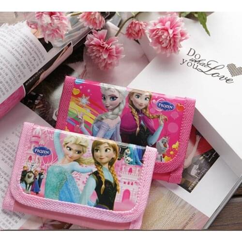 12PCS Kids Birthday Party Favor Disney Purse Princess Frozen Anna Elsa Wallt Party Decoration Supply Souvenir