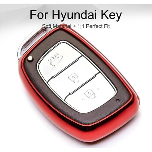 TPU Car Key Case Cover for Hyundai I20 I10 I40 I30 Kona Accent IX20 IX35 Creta Tucson Solaris Sonata Elantra Keyring Accessories