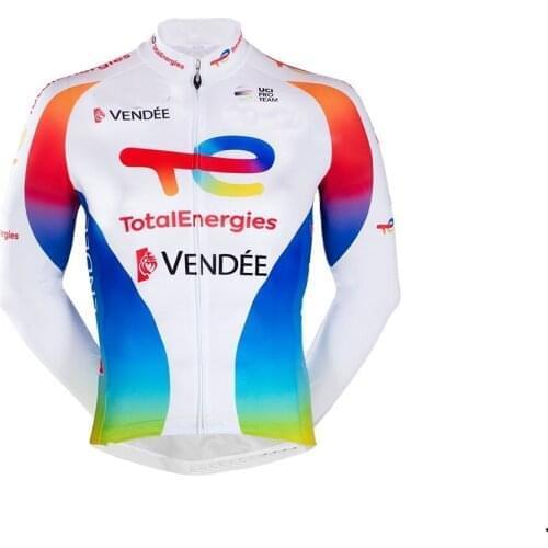 Spring Summer Cycling Jerseys Only 2021 TOTALENERGIES TEAM Mtb Long Sleeve Men Bike Wear Cycling Clothing