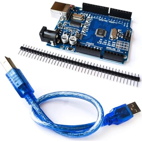 High quality One set UNO R3 CH340G+MEGA328P Chip 16Mhz For Arduino UNO R3 Development board + USB CABLE