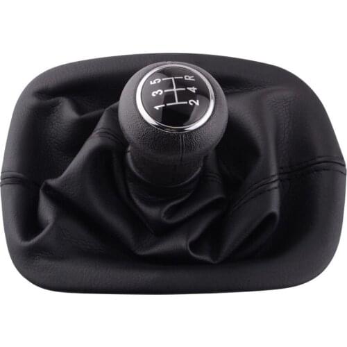 Zeroclearance Car Gear Shift Knob With Gaitor Leather Boot Cover Gaitor Gaiter Boot Cover For VW For PASSAT B5