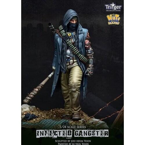 1:24 Resin Figure Model 75MM Wolf Tooth Stick Thug R104