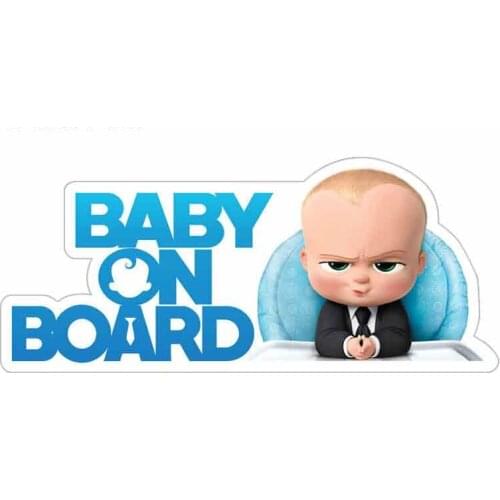 Dawasaru Car Sticker Baby on Board Decals Cartoon Anime Baby In Car Styling Rear Windshield Trunk Decoration JDM Waterproof,13cm