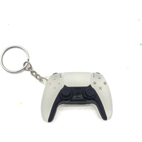 Game Pendant For PS5 Gamepad Keychain Soft PVP Keyring For Bag Cell Phone Charm Key Buckle