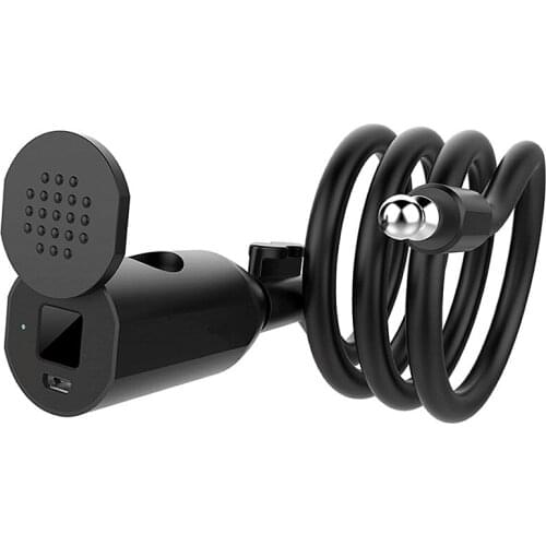 C3 Fingerprint BT Unlock Keyless Anti-Theft Anti-Shear Waterproof Electronic USB Rechargeable Smart Cable Lock For Mountain Bike