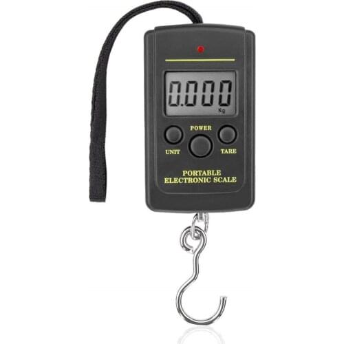 40kg x 10g Mini Digital Scale For Fishing Luggage Travel Weighting Steelyard Portable Electronic Hanging Hook Scale