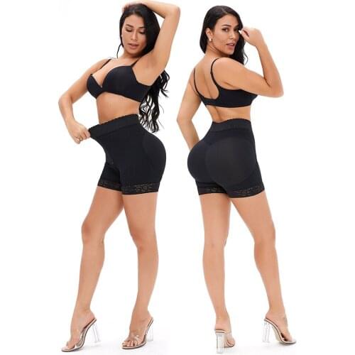 Women High Waist Trainer Body Shapewear Zipper Lace Butt Lifter Panties Slimming Tummy Control Underwear Plus Size S-6XL