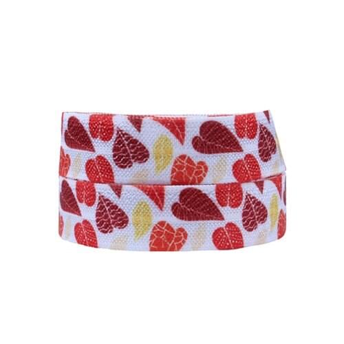 FLRA ElasticWholesale autumn leaves printing fold over elastic ribbons with free shipping