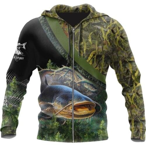 Cool Catfish Fishing 3D Printing Unisex Ultra-Dalian Hoodie Sweatshirt Zipper Pullover Casual Sportswear Sudadera Hombre-02