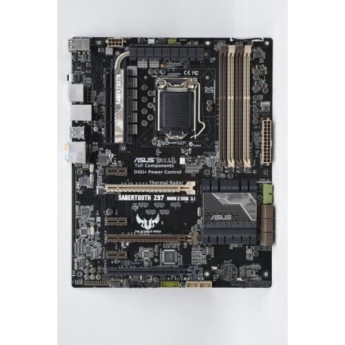 For ASUS SABERTOOTH Z97 MARK 2/USB 3.1 motherboard LGA1150 DDR3 Z97 USB3.1 SATA3 Desktop Motherboards Core i7/i5/i3 Processors